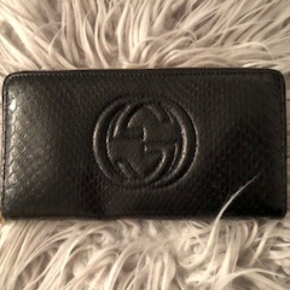gucci snakeskin wallet